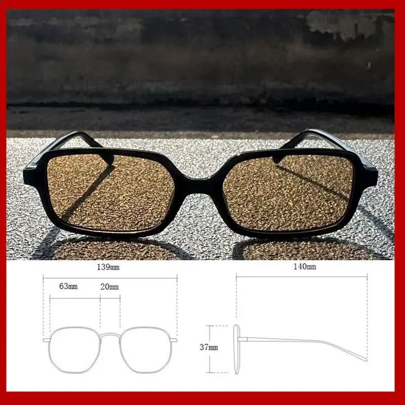 نظارات شمسية مستطيلة صغيرة جدي - مراجعة Men'S Fashion Glasses وسعره
