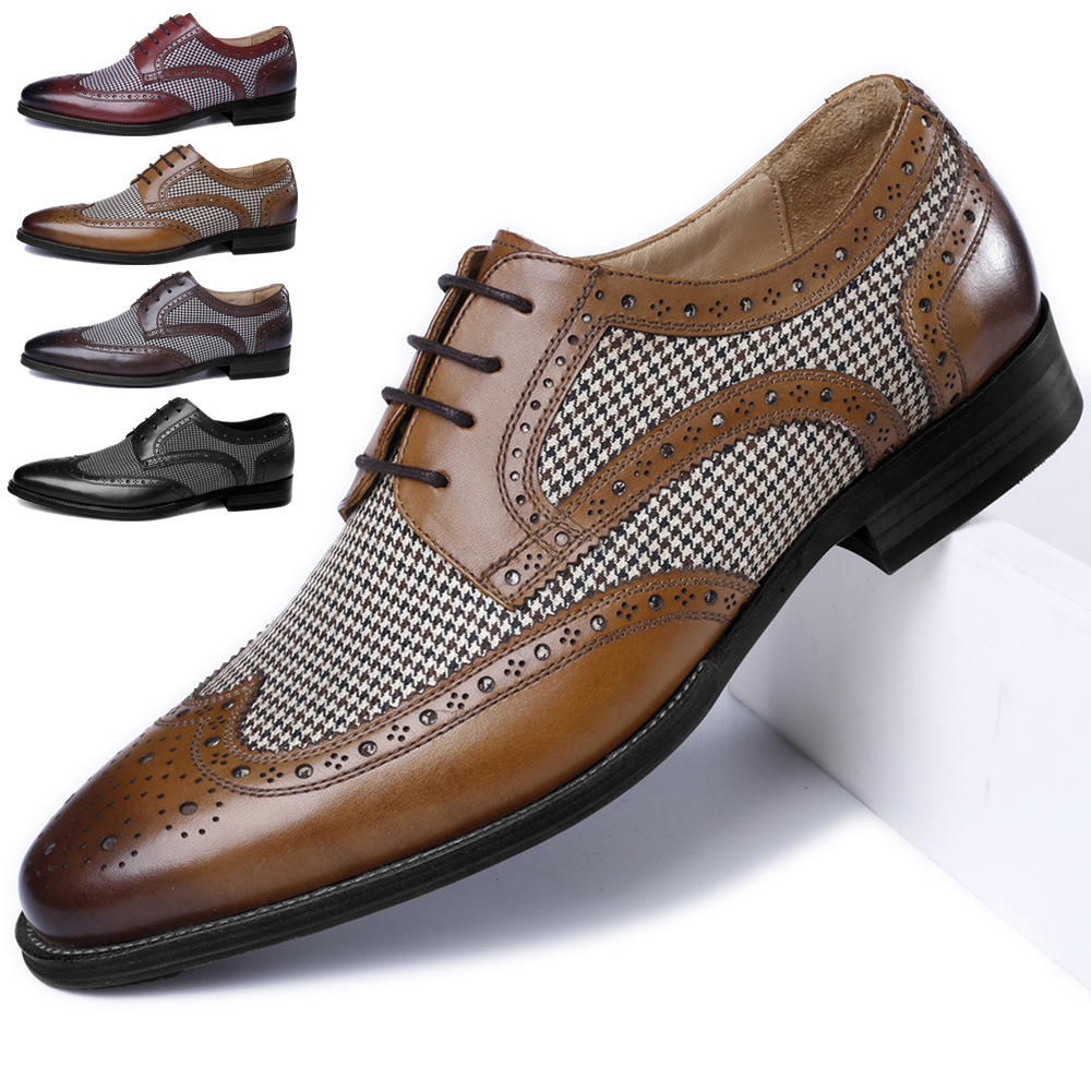 جديد أكسفورد رجال الأعمال أحذي - مراجعة Oxford Shoes Brogue وسعره