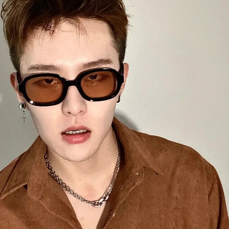 نظارات شمسية مربعة عالية الجود - مراجعة Men'S Fashion Glasses وسعره