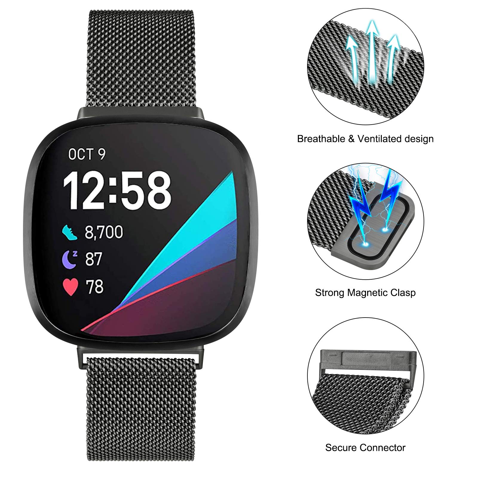 حزام حلقة ميلانو لـ Fitbit فير - مراجعة Milan Men'S Fashion وسعره
