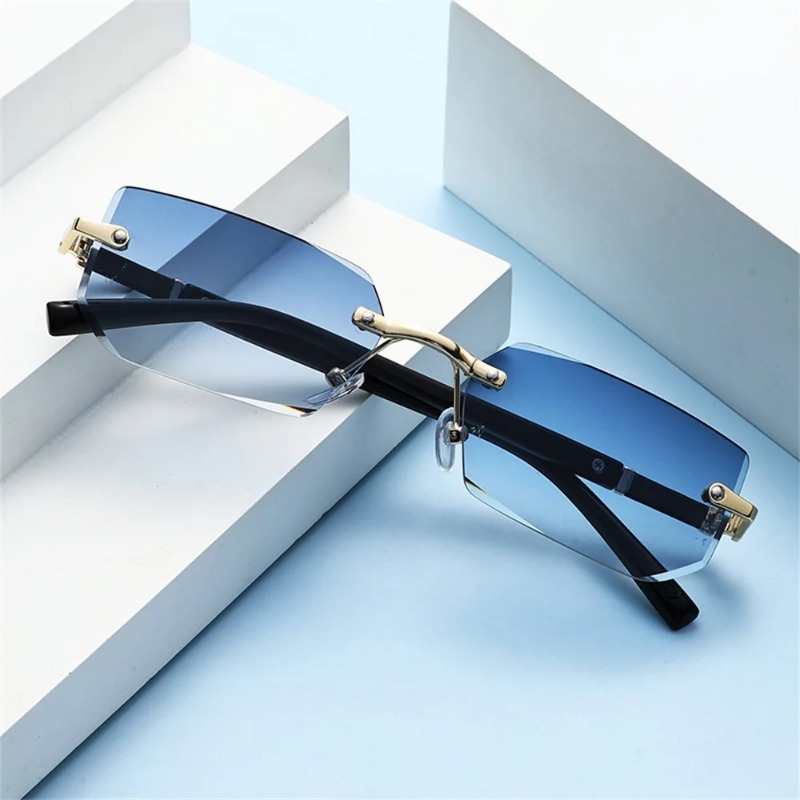 نظارات شمسية عصرية بدون إطار ل - مراجعة Men'S Fashion Glasses وسعره